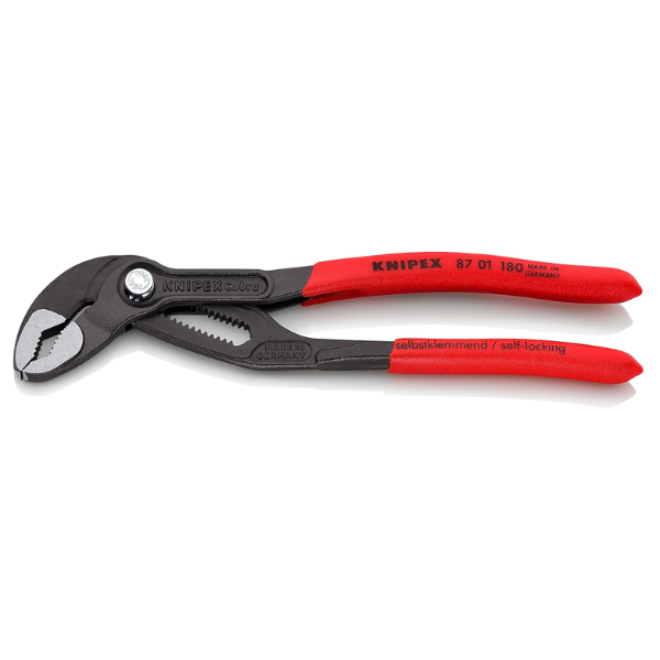 德國製 Knipex 多功能眼鏡蛇 水管鉗 水道鉗 快速調節按鈕 8701 180